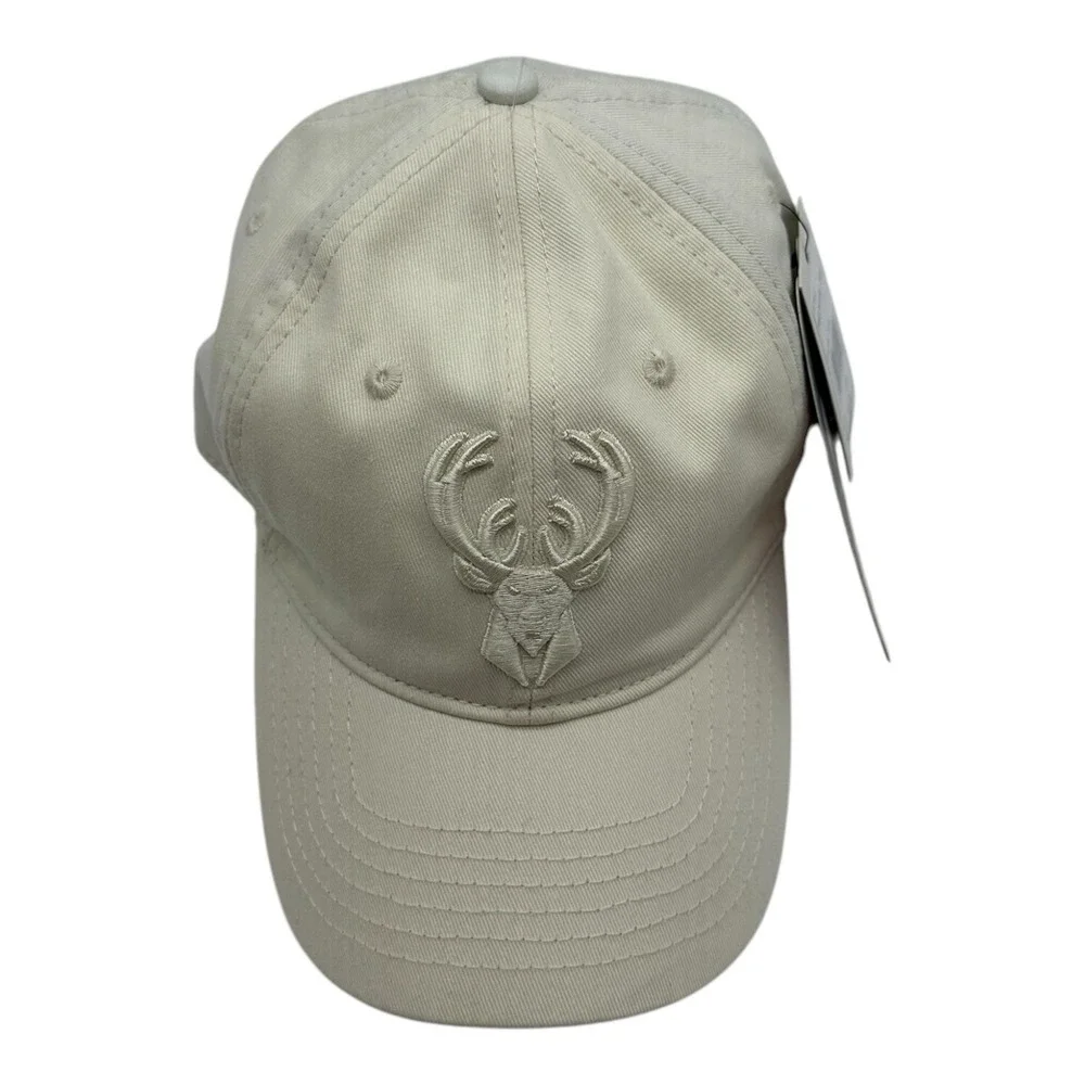Pro Standard‎ Milwaukee Bucks Hat Cap Strapback Adjustable White NBA Basketball